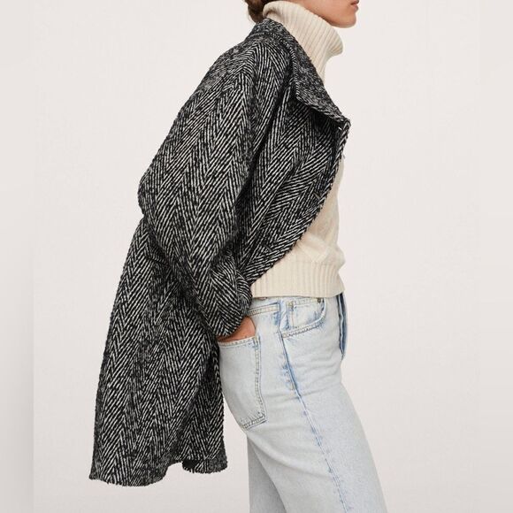 Mango Wool Blend Coat New - Picture 10 of 11